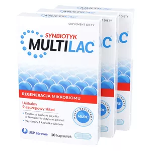 ZESTAW: 3 x Multilac Synbiotyk, 10 kapsułek