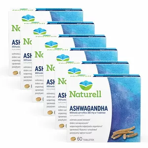 ZESTAW: 6 x Naturell Ashwagandha, 60 tabletek