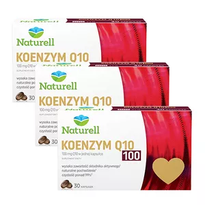 ZESTAW: 3 x Naturell Koenzym Q10 100, 30 kapsułek