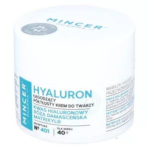 MINCER PHARMA Hyaluron - Łagodzący krem do twarzy 40+, 50 ml