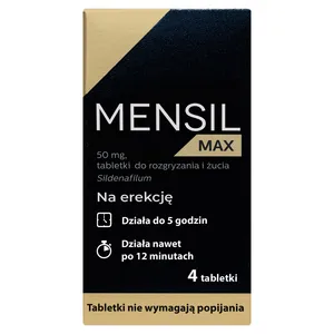 Mensil Max 50 mg, 4 tabletki do rozgryzania i żucia