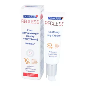 Novaclear REDLESS - krem wzmacniający do cery naczynkowej na dzień SPF 30, 50 ml