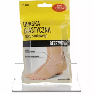 Pani TERESA - opaska elastyczna na staw skokowy, skarpetka, cielista, rozmiar L, 1 sztuka