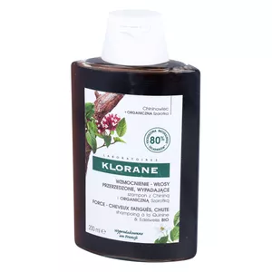 KLORANE - szampon do włosów z chininą i organiczną szarotką, 200 ml
