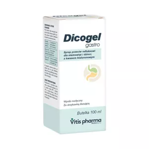 Dicogel Gastro - Syrop przeciw refluksowi, dla niemowląt i dzieci, 100 ml