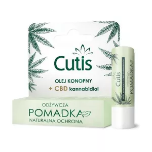 Cutis - odżywcza pomadka z olejem konopnym + CBD, 1 sztuka