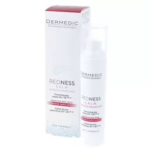 DERMEDIC Redness Calm - krem korygujący UV+ IR na dzień, skóra naczynkowa, 40 ml