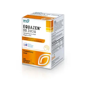 Equazen, smak truskawkowy, 240 kapsułek do żucia