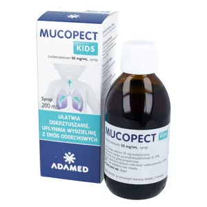 Mucopect Kids 50 mg/ml, syrop, 200 ml