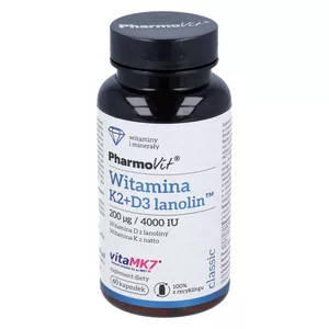 PharmoVit Witamina K2 + D3 4000 IU, 60 kapsułek