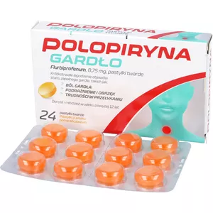 Polopiryna Gardło 8,75 mg, 24 pastylki