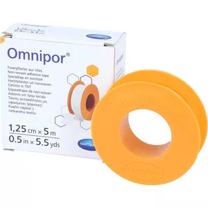 Hartmann - plaster OMNIPOR (1.25 cmx5m) włókninowy na kółku, 1 sztuka