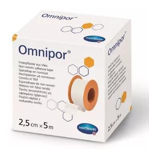 Omnipor - przylepiec włókninowy, hipoalergiczny, 2,5 cm x 5m, 1 sztuka