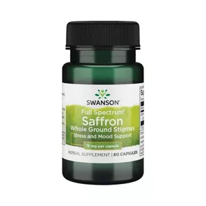Swanson ekstrakt z szafranu, 60 kapsułek