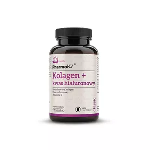 PharmoVit Kolagen + kwas hialuronowy, 90 kapsułek