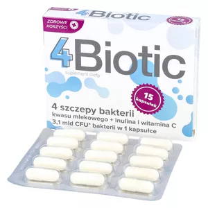 Zdrowe Korzyści 4Biotic, 15 kapsułek