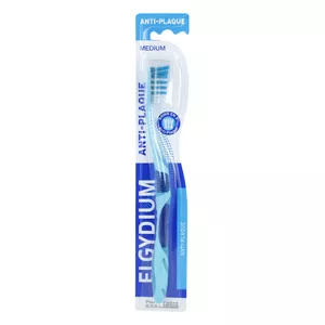 ELGYDIUM Anti-Plaque - szczoteczka do zębów, Medium, 1 sztuka