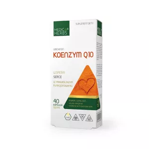 MEDICA HERBS - Koenzym Q10 Ubichinon, wspiera prawidłowe funkcjonowanie serca, 40 kapsułek