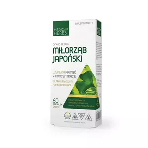 Medica Herbs Miłorząb japoński 120 mg, 60 kapsułek