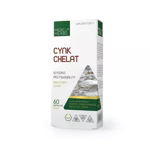 Medica Herbs Cynk Chelat 15 mg, 60 kapsułek