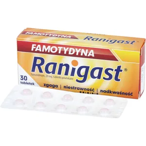 Ranigast Famotydyna 20 mg, 30 tabletek