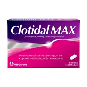 Clotidal MAX 500 mg, 1 tabletka dopochwowa