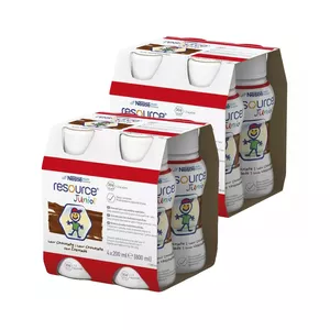 Zestaw Resource Junior - preparat odżywczy w płynie dla dzieci po 1. roku życia, smak czekoladowy, 8 x 200 ml - DARMOWA DOSTAWA
