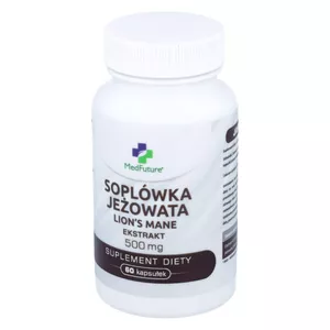 MedFuture Soplówka Jeżowata Ekstrakt 500 mg, 60 kapsułek