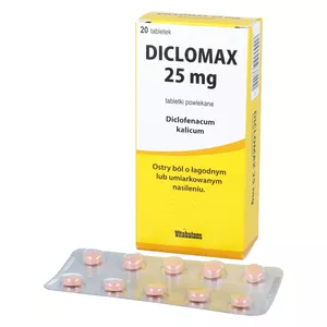 Diclomax 25 mg, 20 tabletek powlekanych