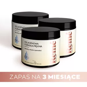 ZESTAW: Reme - Kolagenowa Formuła Piękna o smaku neutralnym, zdrowie skóry, włosów i paznokci, 3 x 150 g