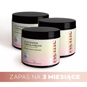 ZESTAW: Reme - Kolagenowa Formuła Piękna o smaku truskawka-opuncja figowa, zdrowie skóry, włosów i paznokci, 3 x 150 g