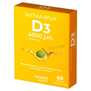Nexon Pharma Witamina D3 4000 j.m., 60 kapsułek
