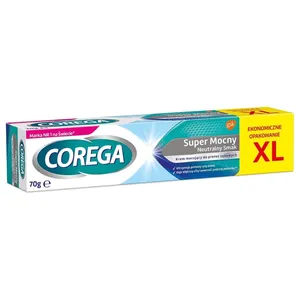 Corega Super Mocny - krem mocujący do protez, neutralny smak XL, 70 g