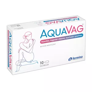 Aquavag - suchość i pieczenie pochwy, 10 globulek dopochwowych