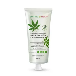 Botanic Help - zmiękczająco-regenerujący krem do stóp z olejem konopnym, 100 ml