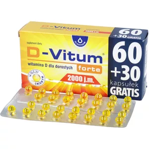 D-Vitum Forte 2000 j.m., 90 kapsułek