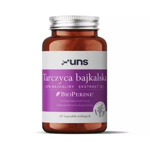 Uns Tarczyca bajkalska + Bioperine, 60 kapsułek