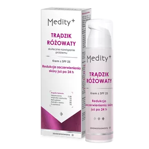 Medity+ - krem do twarzy na dzień, na trądzik różowaty, SPF25, 50 ml