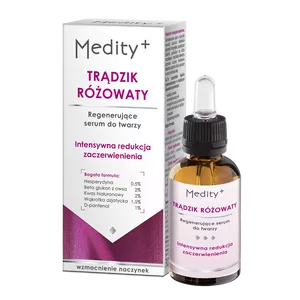 Medity+ - regenerujące serum do twarzy, na trądzik różowaty, 30 ml