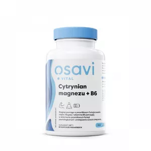 Osavi Cytrynian magnezu + B5, prawidłowe funkcjonowanie mięśni, 90 kapsułek