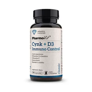 PharmoVit Cynk + D3 Immuno Control, 90 kapsułek