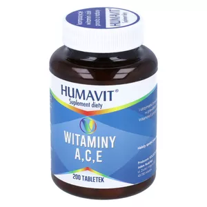 Humavit, Witaminy A,C,E, 200 tabletek
