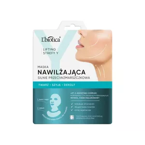 L'biotica Lifting Strefy Y - maska nawilżająca silnie przeciwzmarszczkowa, 1 sztuka