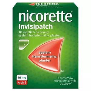 Nicorette Invisipatch 10 mg/16 h, system transdermalny, 7 plastrów