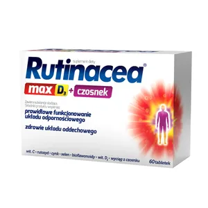 Rutinacea Max D3 + Czosnek, 60 tabletek