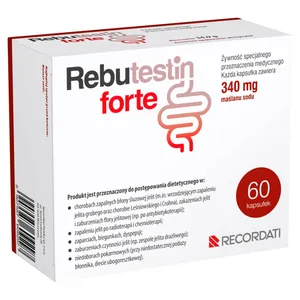 Rebutestin Forte, 340 mg maślanu sodu, 60 kapsułek
