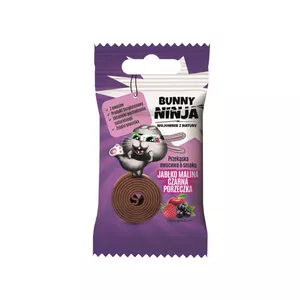 Bunny Ninja - przekąska o smaku jabłka, maliny i czarnej porzeczki, 15 g