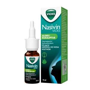 Nasivin Sinex Aloes i Eukaliptus,0,5mg/ml, aerozol do nosa, 15 ml