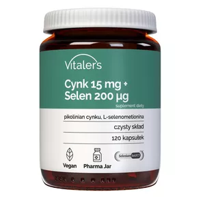 Vitaler's Cynk 15 mg + selen 200 mcg, 120 kapsułek