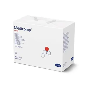 MEDICOMP Extra - kompresy niejałowe, 6-warstwowe, 10 cm x 20 cm, 100 sztuk